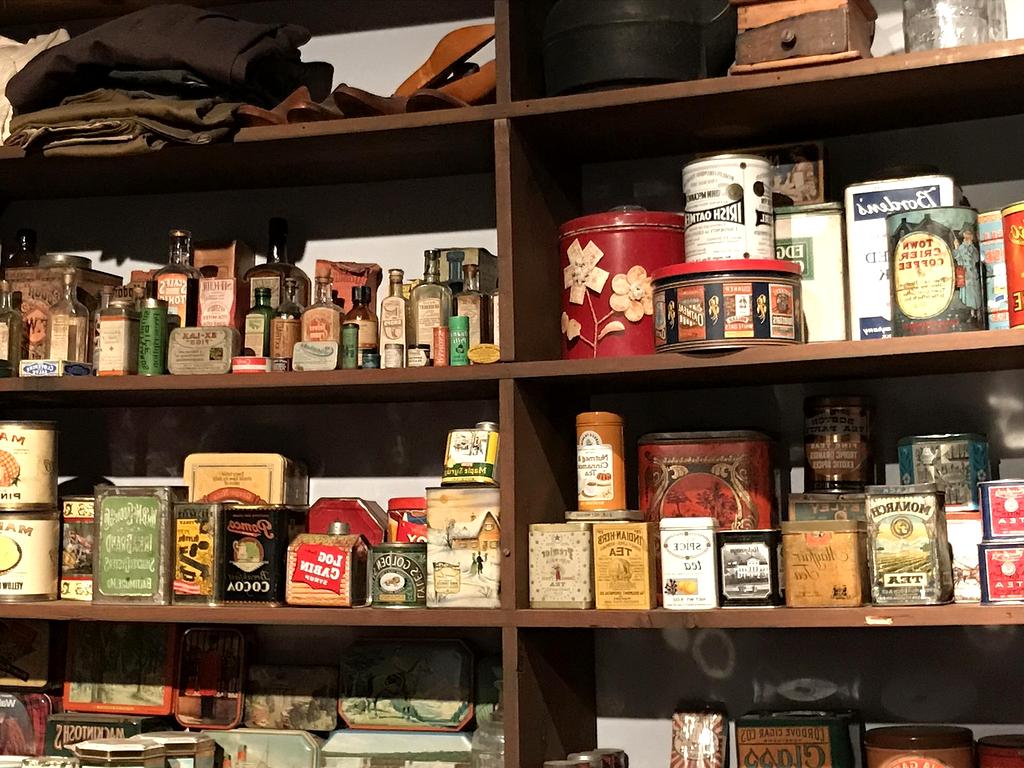 Assorted canned goods and pantry staples